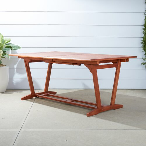 Lorcan Extendable Fliptop Outdoor Dining Table 